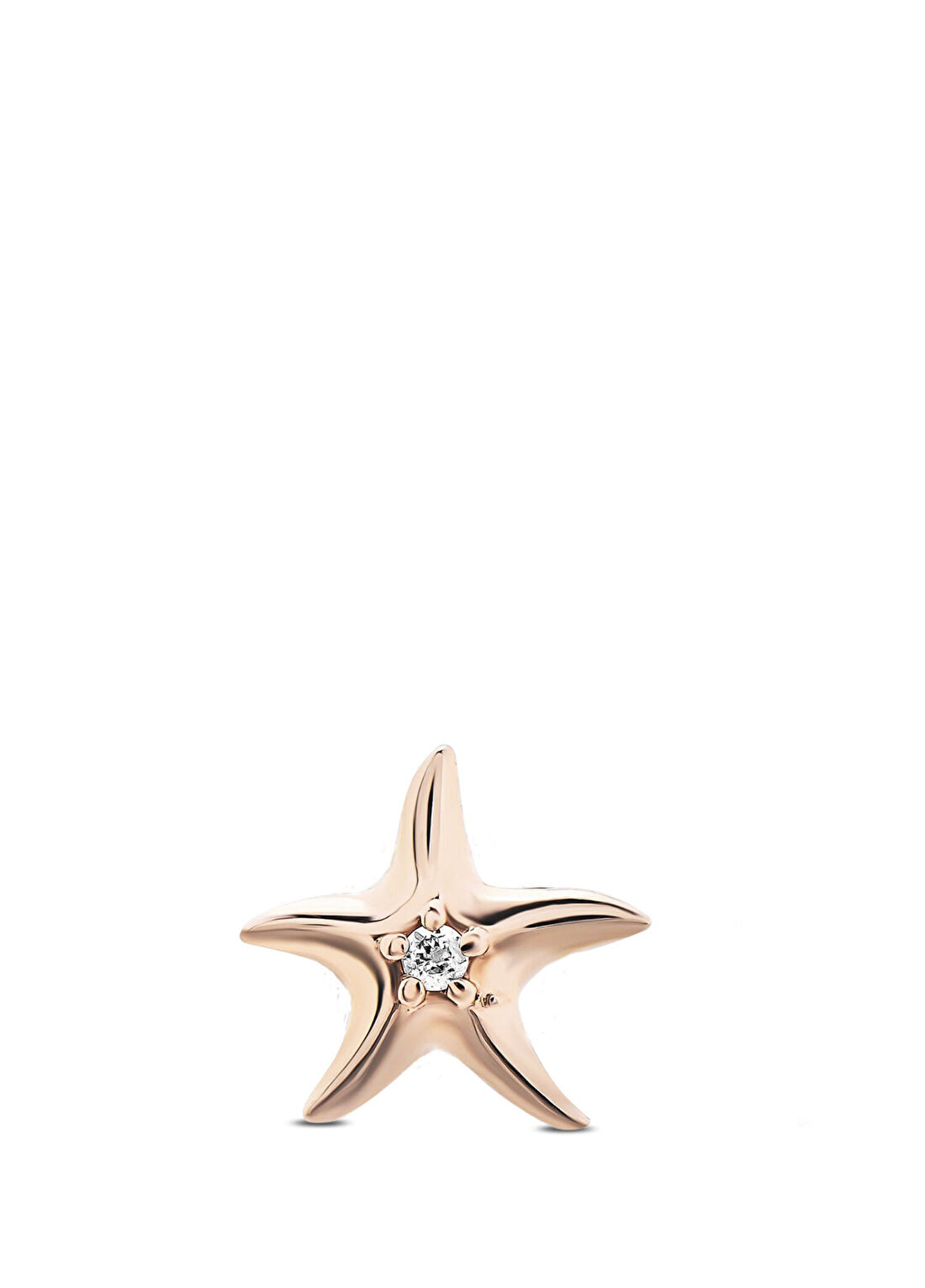 Bee Goddess Star Fish Pırlanta Kadın Altın Piercing